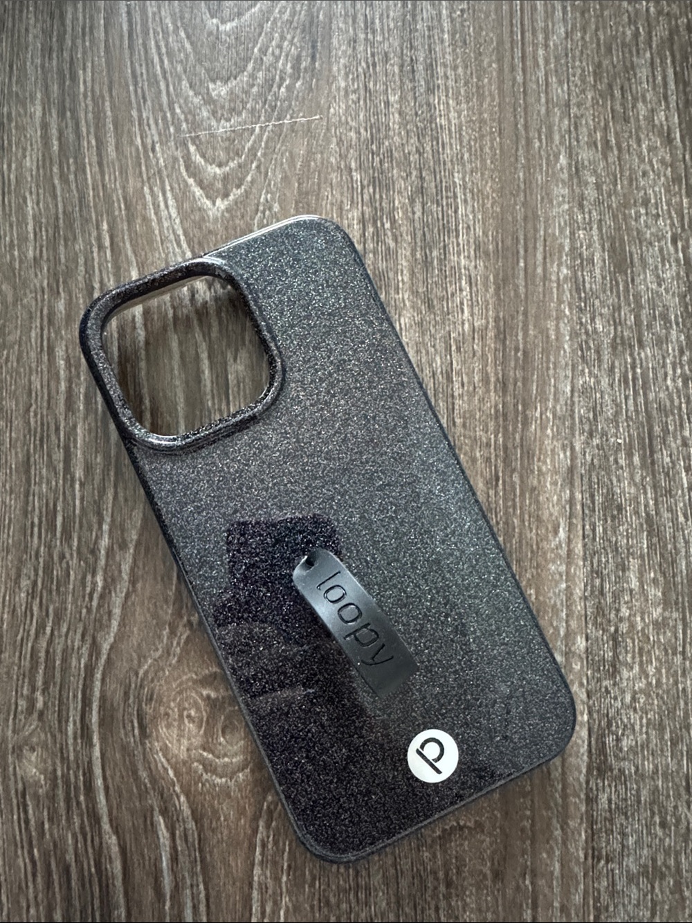 Loopy Case Glitter Black Phone Case